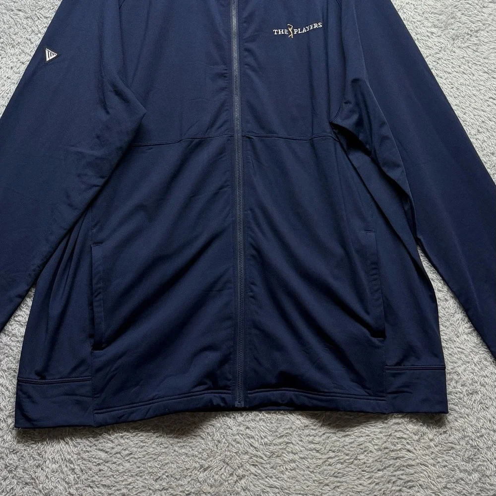 Levelwear The Players Nitro Navy Blue Jacket Mens 2XL Full Zip Fleece Lined New